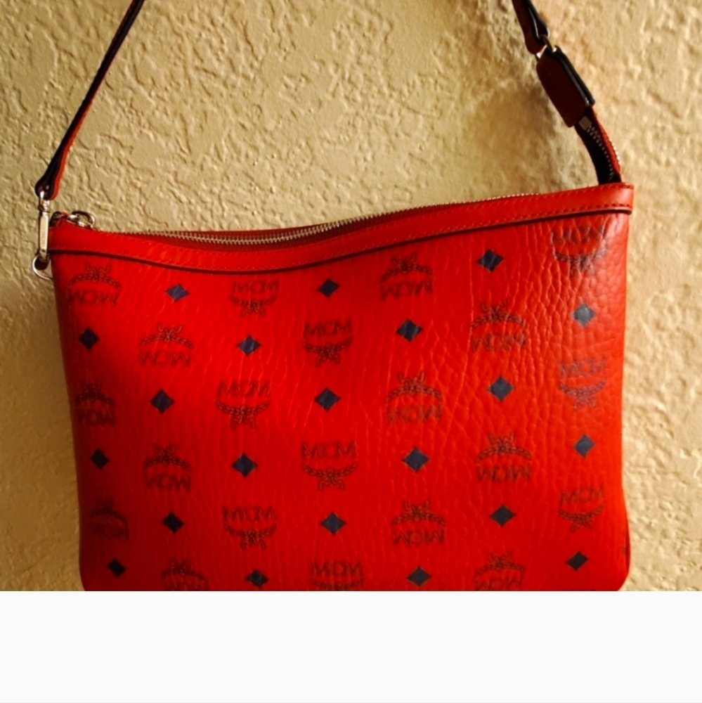 MCM Pouch Candy Red (New ---Never Used)